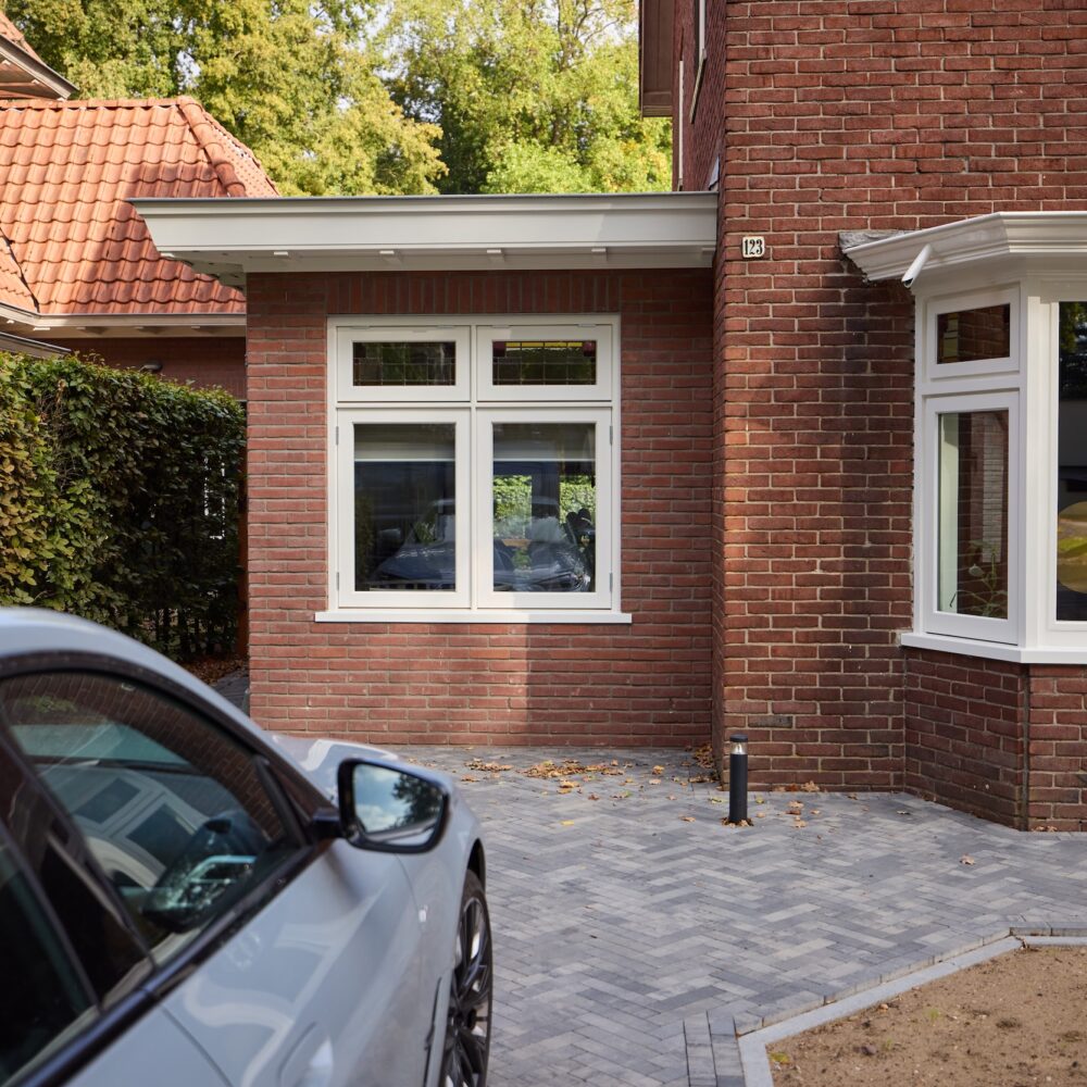 Zij-aanbouw met lichtstraat